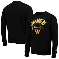 Men's Starter Black Washington Commanders Pullover Sweatshirt