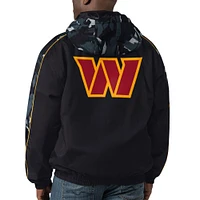 Men's Starter Black Washington Commanders Thursday Night Gridiron Full-Zip Hoodie