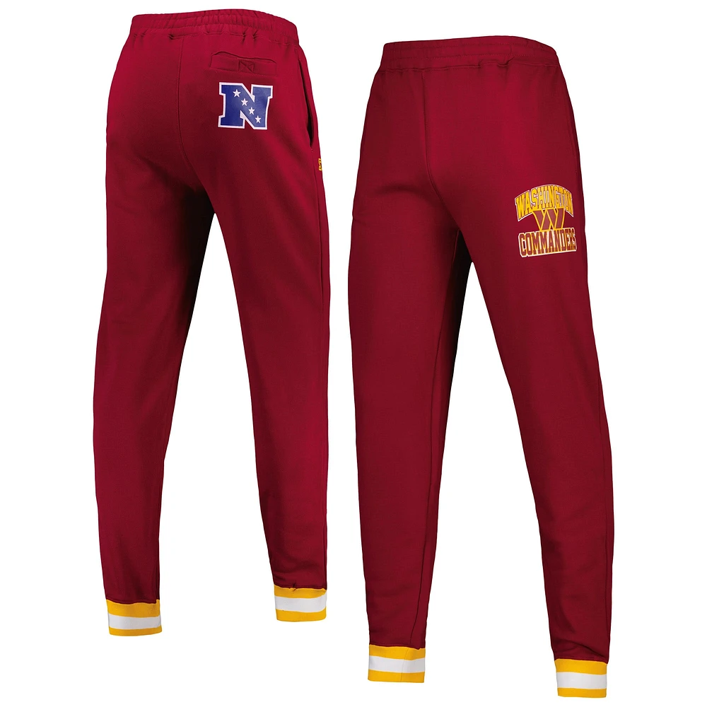 Pantalon de jogging en polaire Washington Commanders Blitz Starter bordeaux pour homme