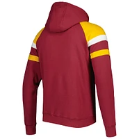 Sweat à capuche raglan Starter Washington Commanders Draft Fleece bordeaux pour homme