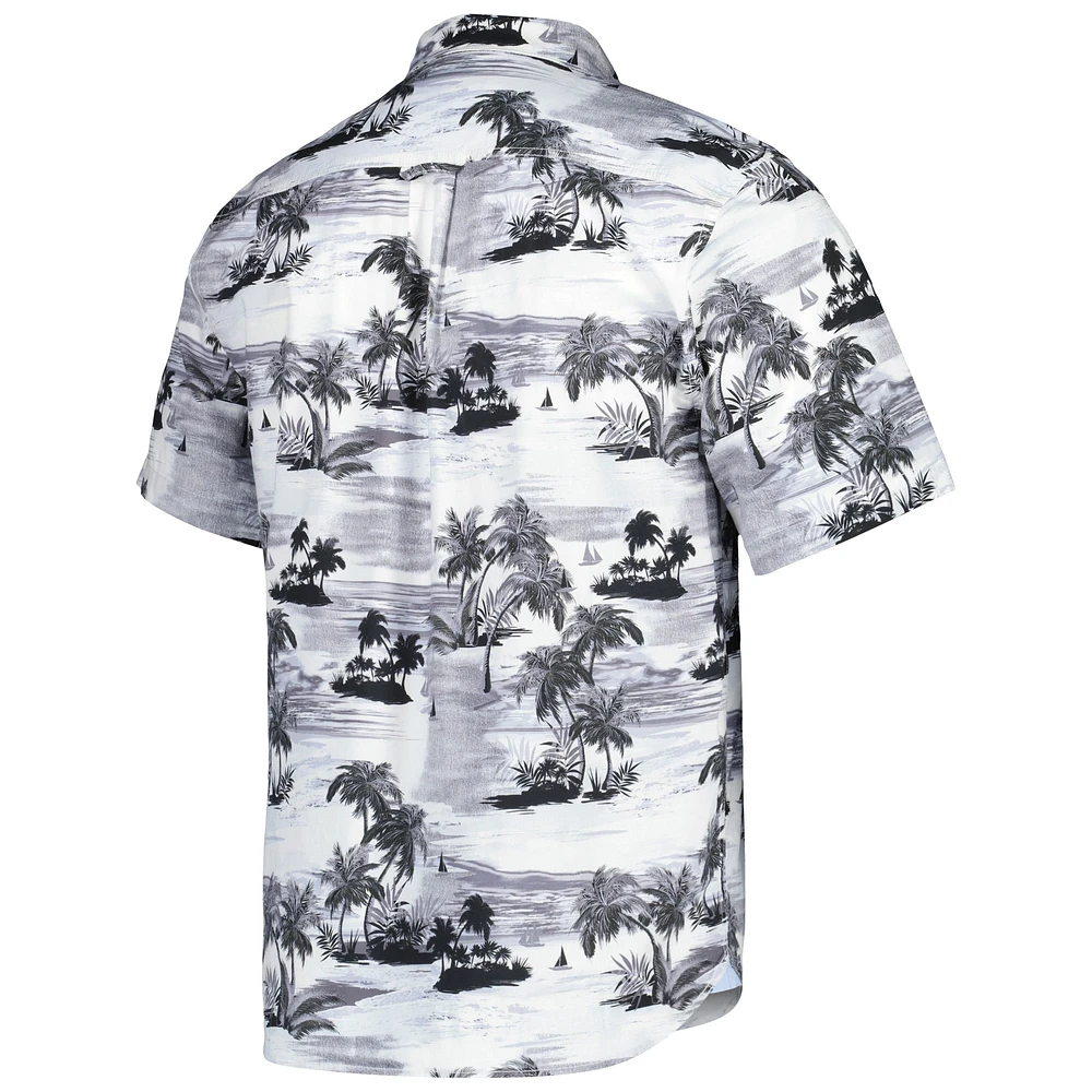 Men's Tommy Bahama Black Washington Commanders Sport Tropical Horizons Button-Up Shirt