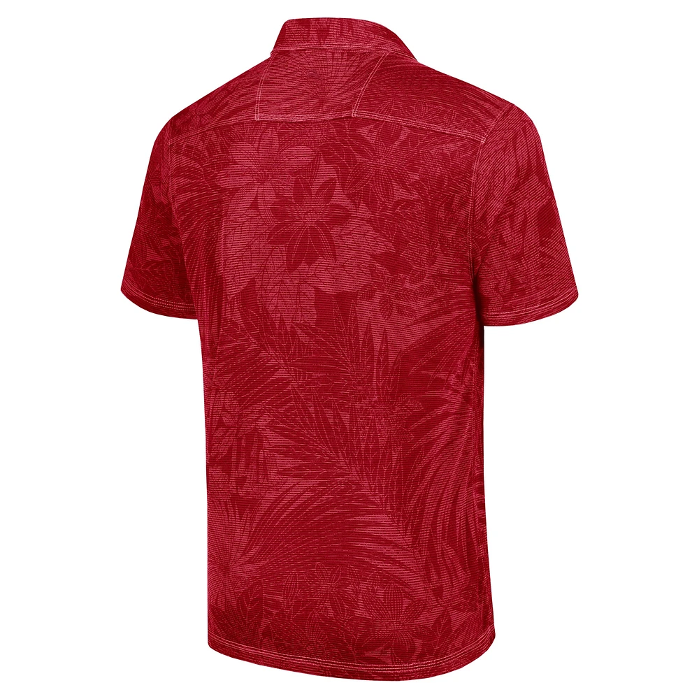 Men's Tommy Bahama Burgundy Washington Commanders Sport Santiago Paradise Polo