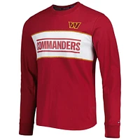 T-shirt à manches longues Tommy Hilfiger Washington Commanders Peter Team bordeaux pour homme