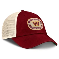 Casquette ajustable pour homme Top of the World avec patch d'équipe Washington Commanders Bordeaux