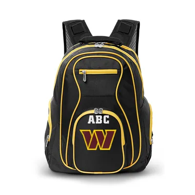 Washington Commanders MOJO Personalized Premium Color Trim Backpack - Black