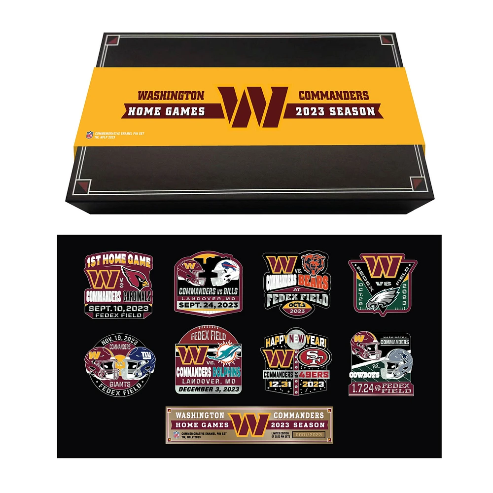 Ensemble de collection de pin MOJO Washington Commanders 2023 Game Day