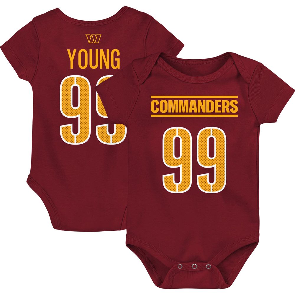 Chase Young Washington Commanders Youth Mainliner Player Name & Number  T-Shirt - Burgundy