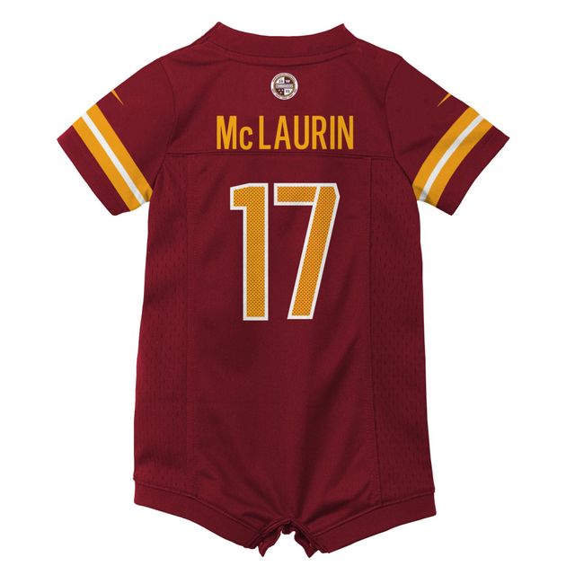 Maillot Nike Terry McLaurin pour nouveau-né et nourrisson, barboteuse de jeu des Washington Commanders, bordeaux