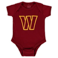 Newborn Burgundy Washington Commanders Logo Bodysuit