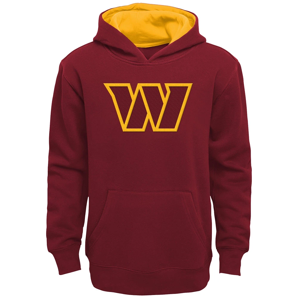 Preschool Burgundy Washington Commanders Prime Pullover Hoodie