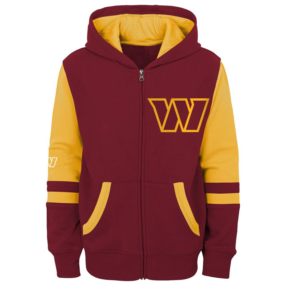 Preschool Burgundy Washington Football Team Stadium Full-Zip Hoodie