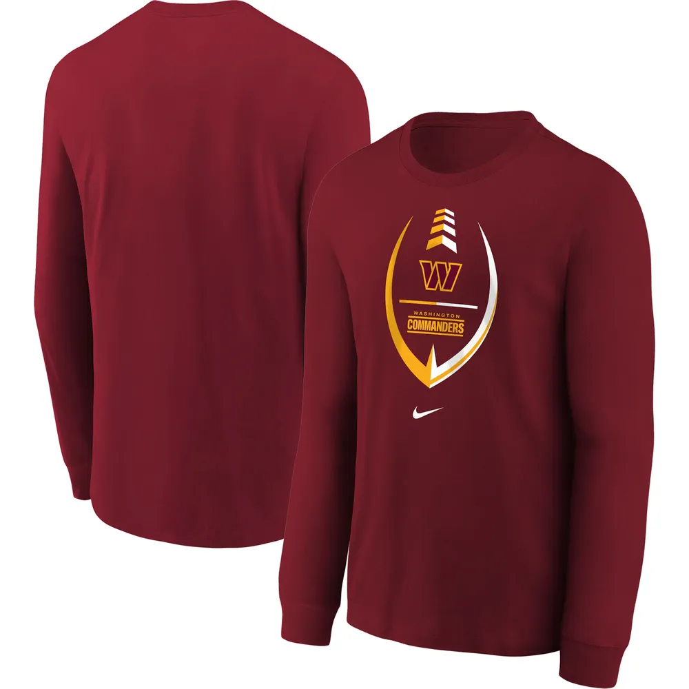 nike burgundy long sleeve shirt