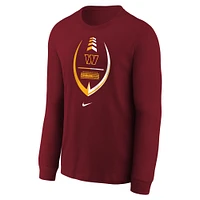 Preschool Nike Burgundy Washington Commanders Icon Football Performance Long Sleeve T-Shirt