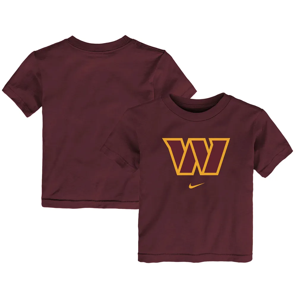 Nike Women's Nike Burgundy Washington Commanders Logo Cotton Essential T- Shirt