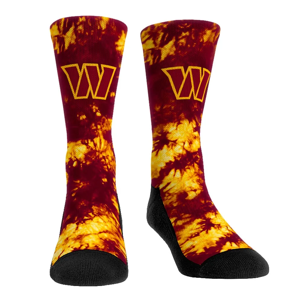 Lids Washington Commanders Rock Em Socks Team Tie-Dye Crew