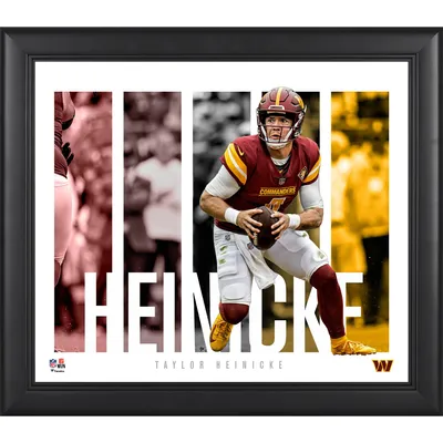 Lids Taylor Heinicke Washington Commanders Fanatics Authentic Framed 15 x  17 Player Collage with a Piece of Game-Used Ball