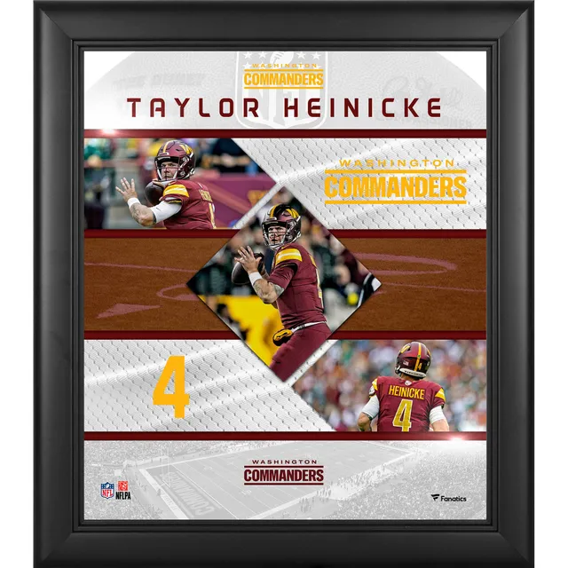 Lids Taylor Heinicke Washington Commanders Fanatics Authentic Framed 15 x  17 Player Collage with a Piece of Game-Used Ball