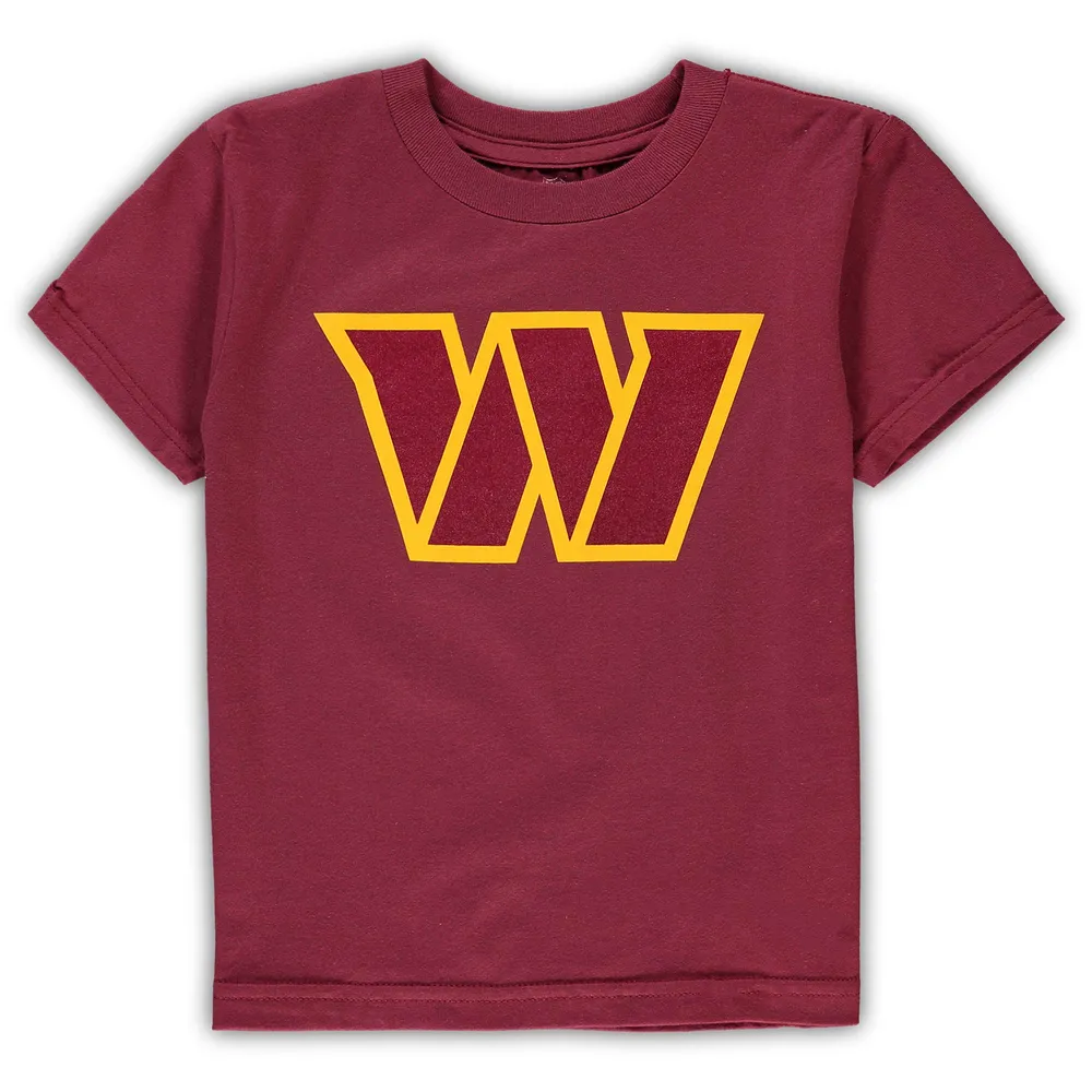 T-shirt bordeaux avec logo des commandants de Washington pour tout-petit