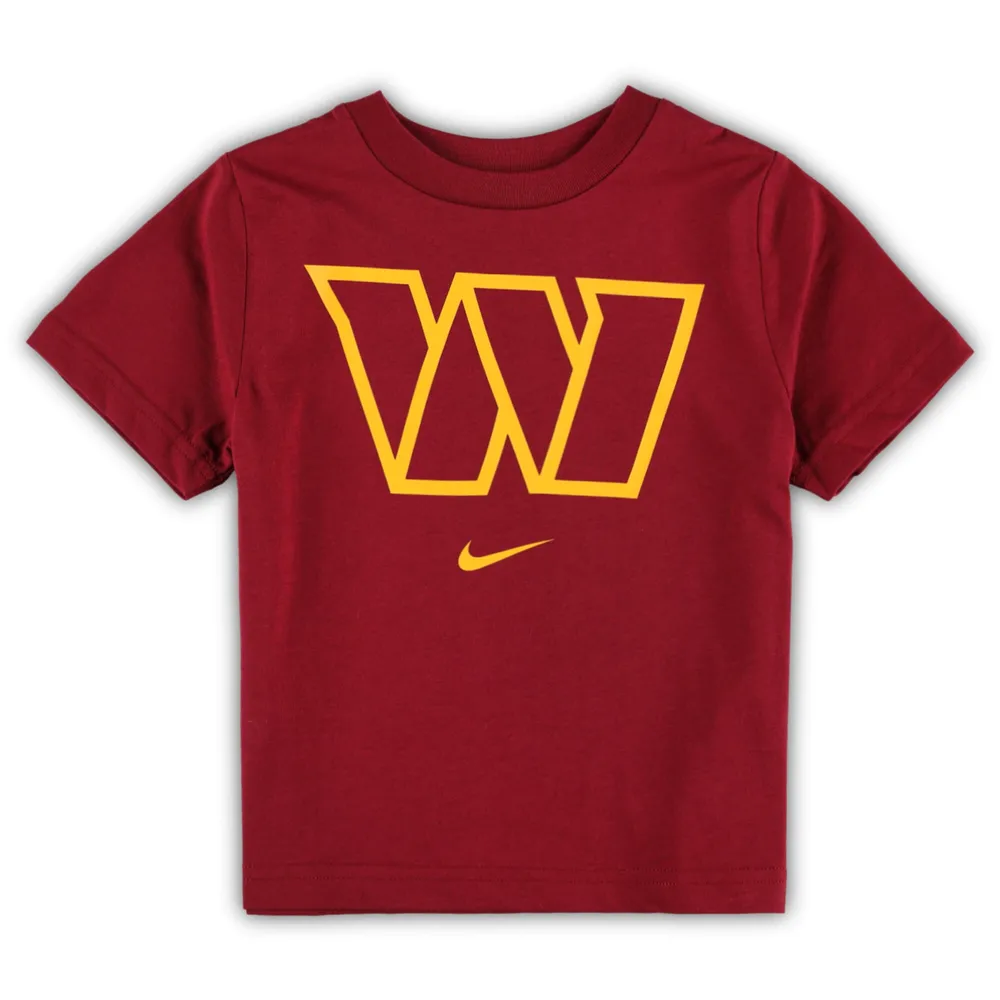 T-shirt Nike bordeaux avec logo Washington Commanders pour tout-petit