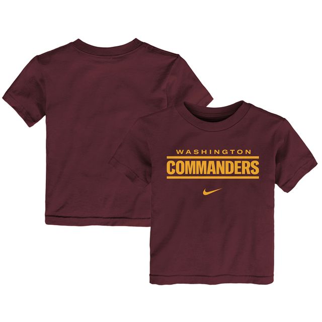 T-shirt Nike bordeaux avec logo Washington Commanders pour tout-petit