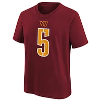 T-shirt Nike pour tout-petit Jayden Daniels Bordeaux Washington Commanders avec nom et numéro de joueur