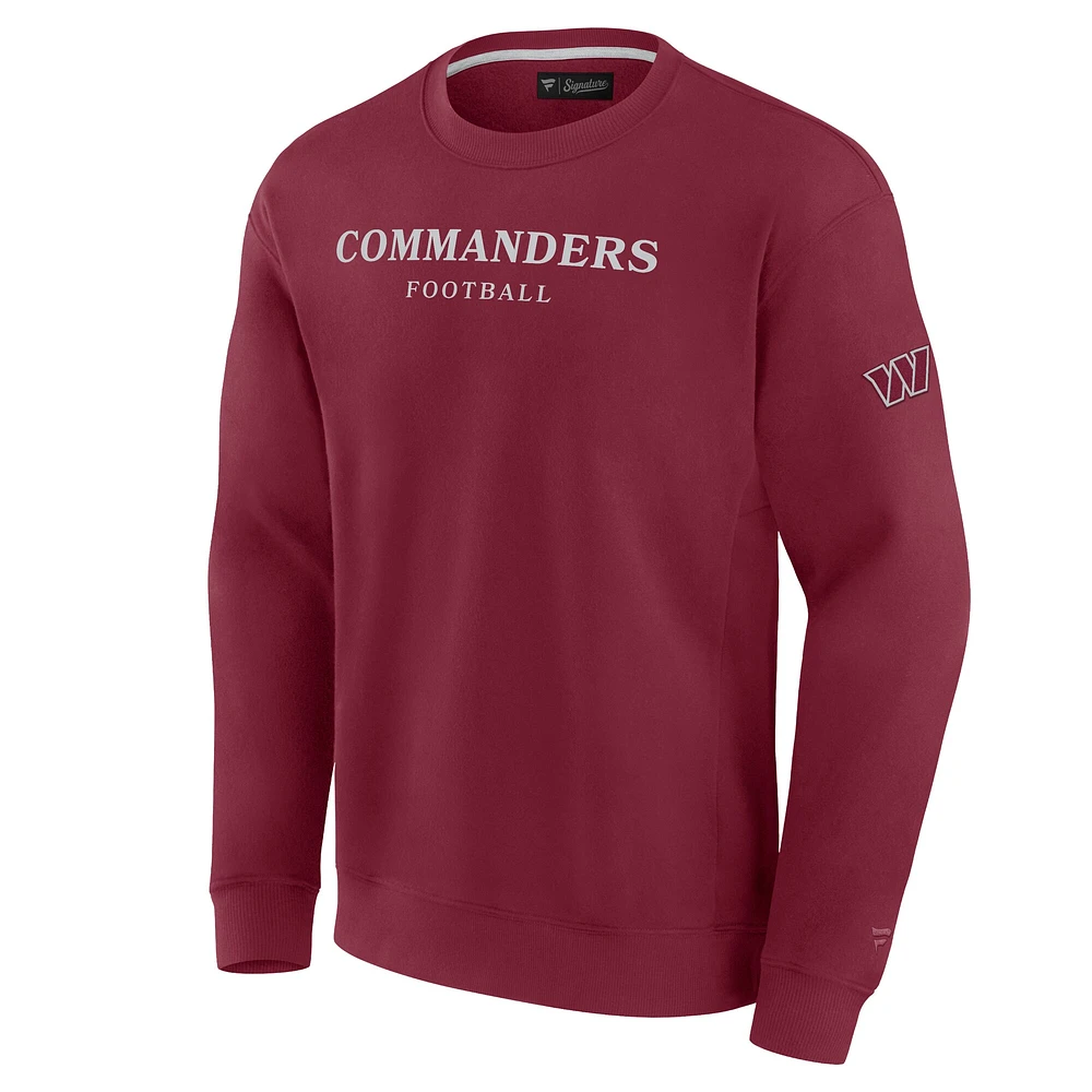 Unisex Fanatics  Burgundy Washington Commanders Elements Unlimited Fleece Pullover Sweatshirt