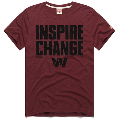 T-shirt unisexe bordeaux hommage Washington Commanders 2024 Inspire Change Tri-Blend