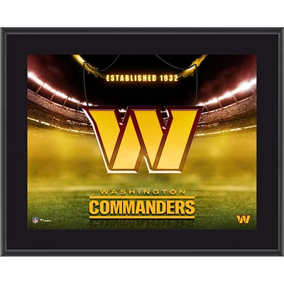Washington Commanders 10.5" x 13" Horizontal Team Logo Sublimated Plaque