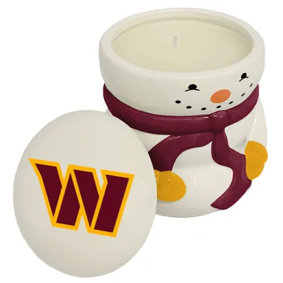 Washington Commanders 12.5oz. Holiday Snowman Ceramic Candle