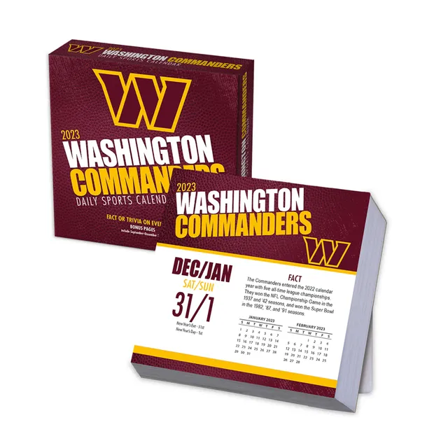 Lids Washington Commanders 2023 16-Month Mini Wall Calendar