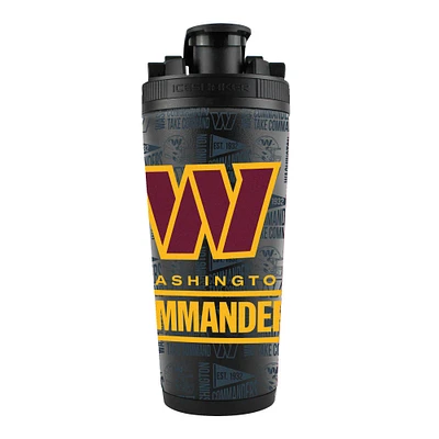 Bouteille shaker en acier inoxydable 4D de 26 oz des Washington Commanders