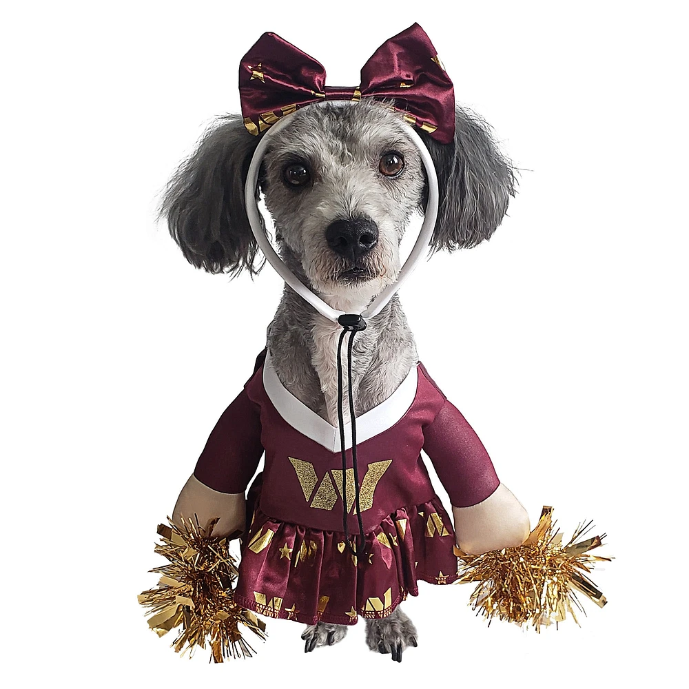 Costume de chien pom-pom girl des Washington Commanders