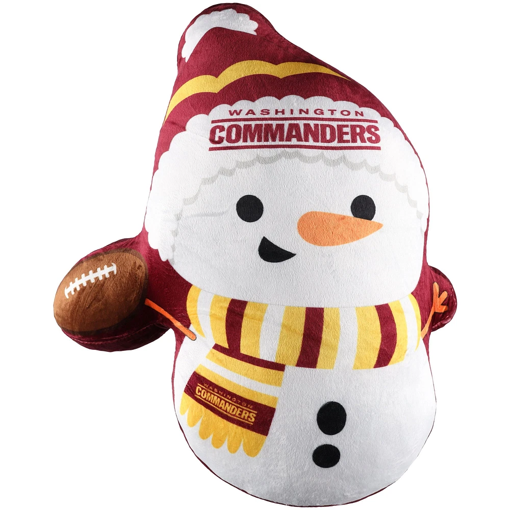 Oreiller en peluche bonhomme de neige des commandants de Washington