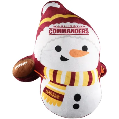 Washington Commanders Holiday Snowman Plushlete Pillow