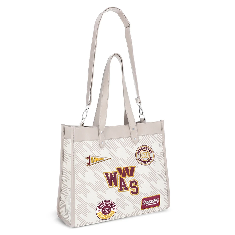 WEAR by Erin Andrews Washington Commanders Patch Printed Tote Bag