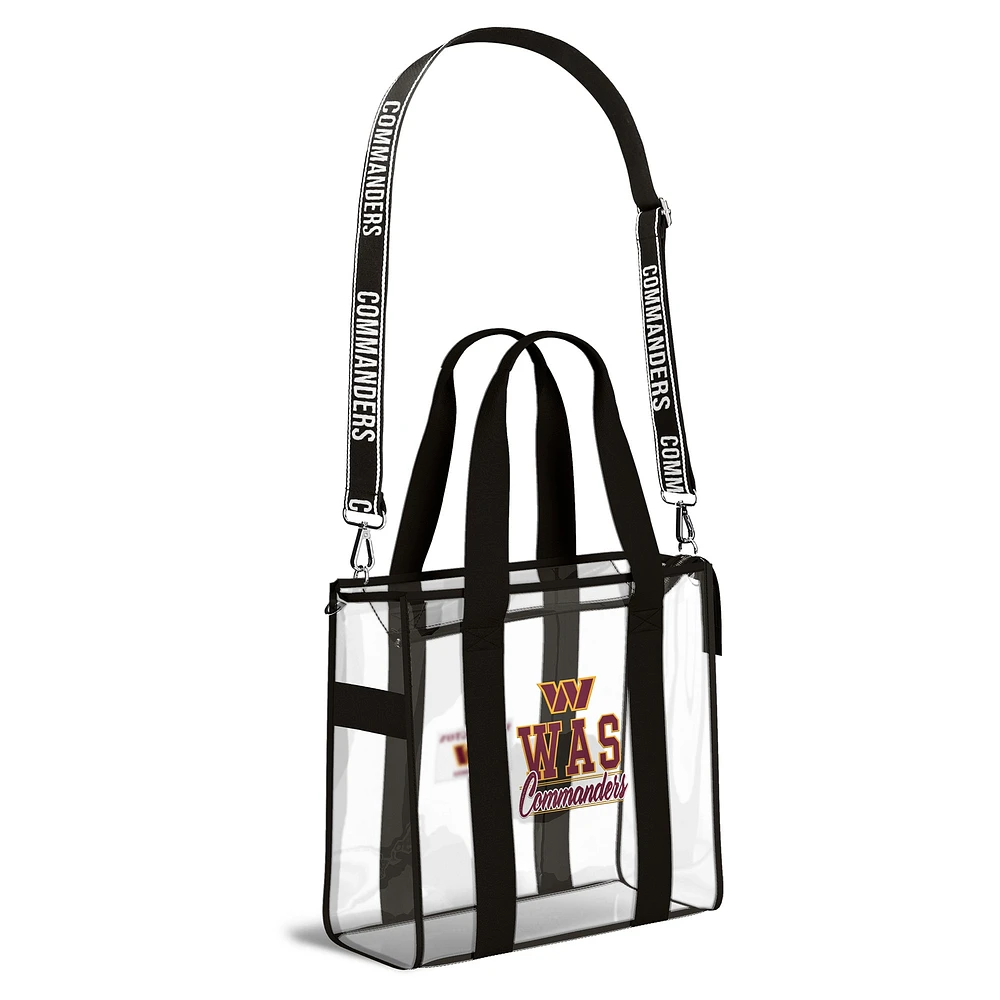 WEAR by Erin Andrews Washington Commanders Stadium Tote Bag with Team Color Trim