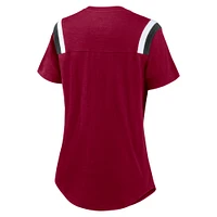 Women's Nike  Heather Red Washington Commanders Historic Slub Fashion T-Shirt