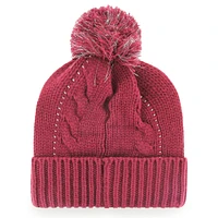 Women's '47 Burgundy Washington Commanders Bauble Cuffed Knit Hat with Pom
