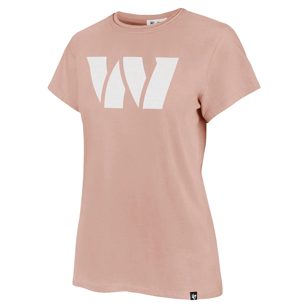 T-shirt rose clair pour femme « 47 » Washington Commanders Premier Frankie