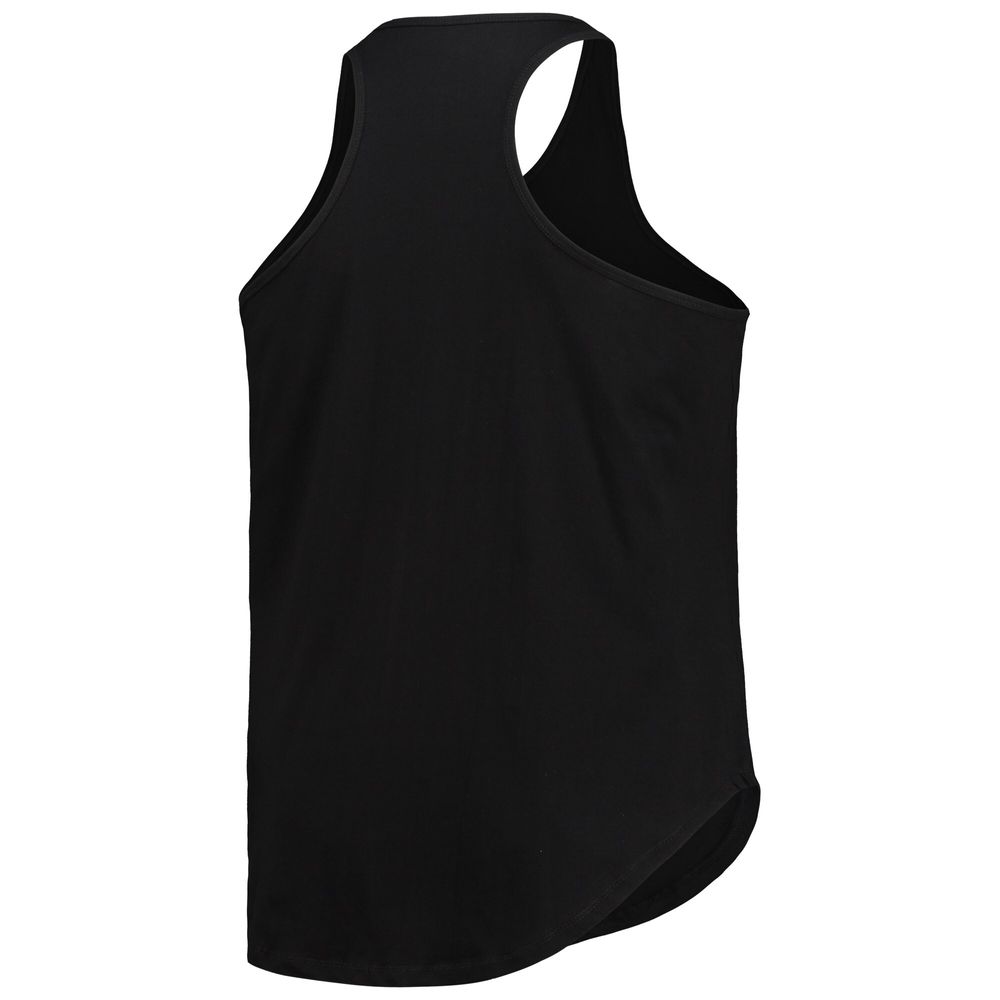 Women's Black Washington Commanders Plus Team Racerback Tank Top