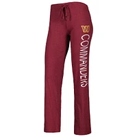 Ensemble de nuit avec débardeur et pantalon Washington Commanders Muscle Concepts Sport pour femmes, bordeaux/dorés