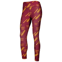Women's Concepts Sport Burgundy Washington Commanders Breakthrough Allover Print Lounge Leggings