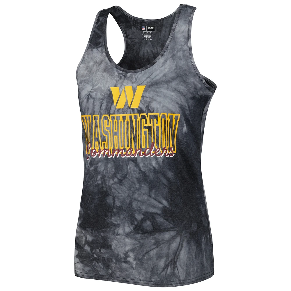 Women's Concepts Sport Charcoal Washington Commanders Billboard Scoop Neck Racerback Tank and Shorts Sleep Set