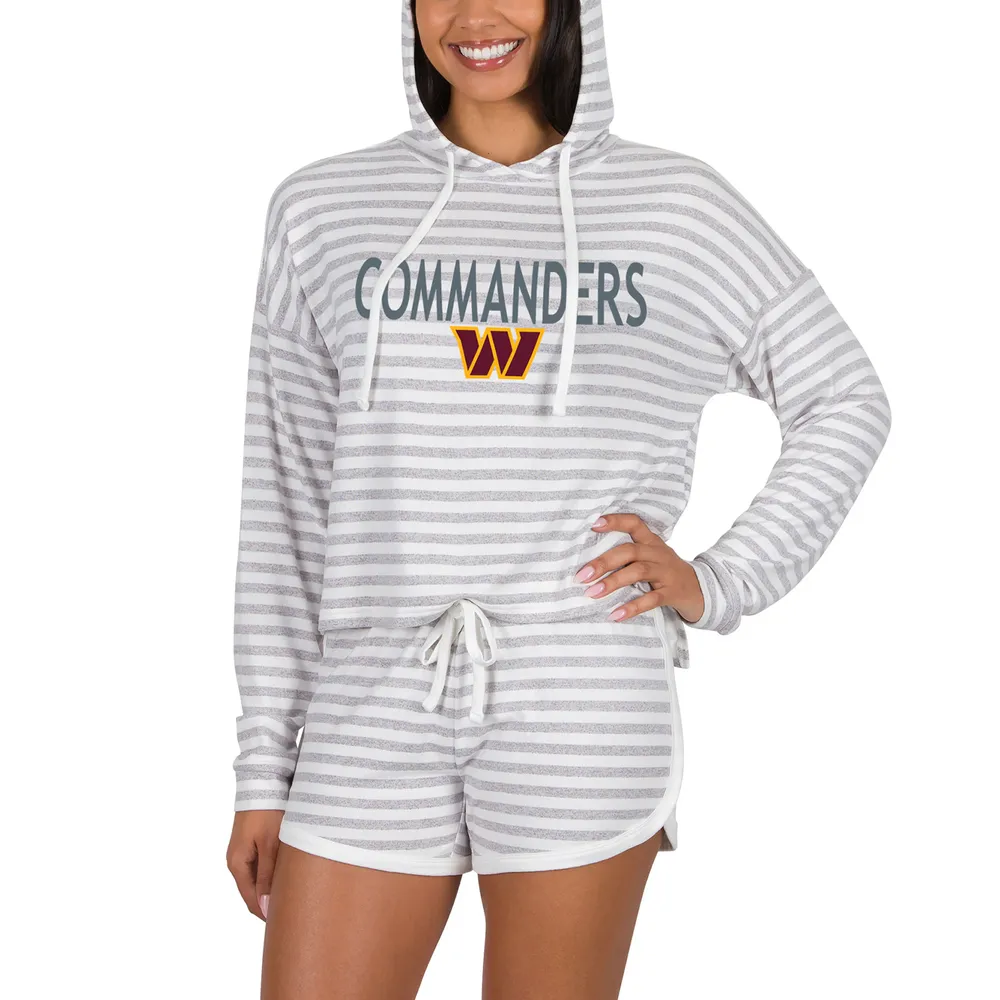 Lids Washington Commanders Concepts Sport Women's Visibility Long Sleeve  Hoodie T-Shirt & Shorts Set - Cream