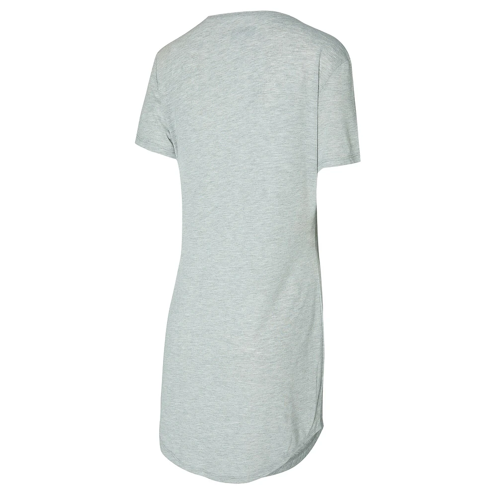 Chemise de nuit en tricot gris pour femme Concepts Sport Washington Commanders Petition