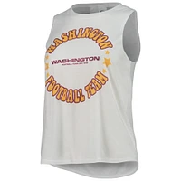 Ensemble de nuit Washington Commanders Ultimate Tank Top & Shorts Concepts Sport pour femme, blanc/anthracite