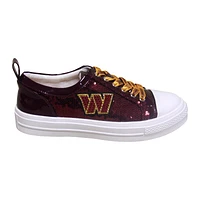 Women's Cuce Burgundy Washington Commanders Team Sequin Sneakers