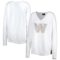 Washington Commanders Cuce Women's Square Neck Pullover Sweatshirt - White