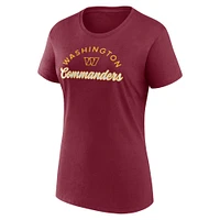 Women's Fanatics Burgundy Washington Commanders Primary Component T-Shirt