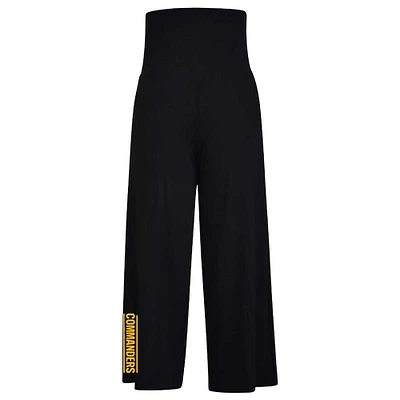 Women's Kiya Tomlin Black Washington Commanders Culotte Lounge Pants